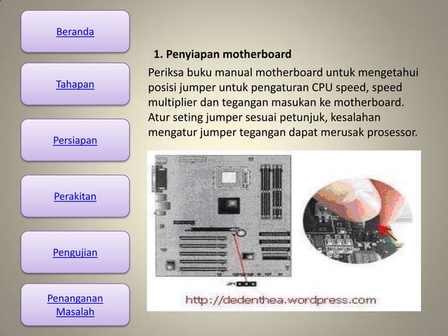 Cara Merakit Komputer Ppt