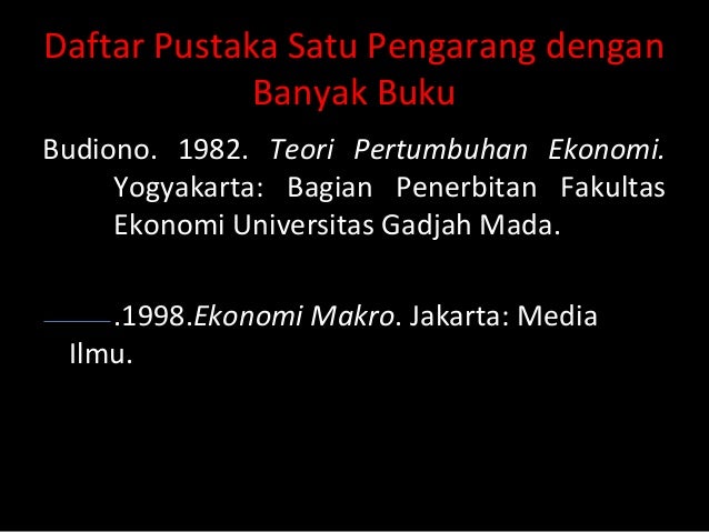 Cara merujuk dan menulis daftar rujuk@n