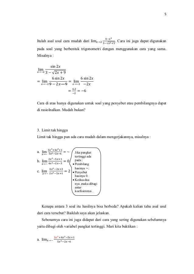 Cara Mengerjakan Limit Akar Per Akar Ilmusosial Id