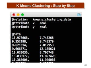43 
K-Means Clustering : Step by Step 
 
