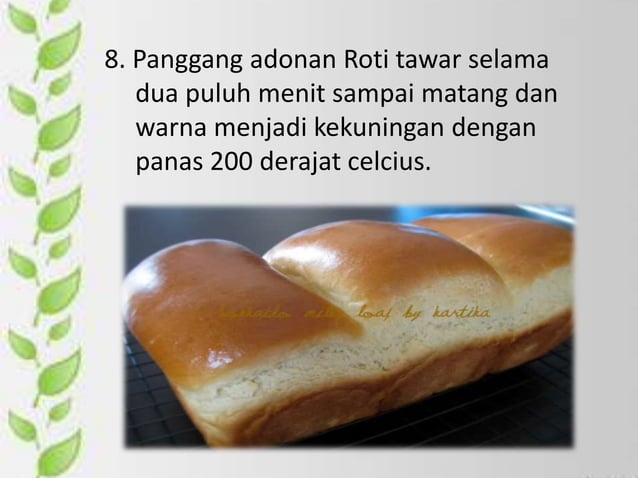 Cara pembuatan roti | PPT