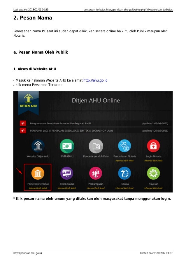 Cara Pendaftaran Perusahaan (PT) di AHU Online