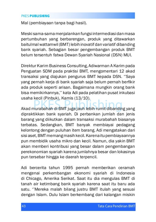 Cara Pendirian Bmt