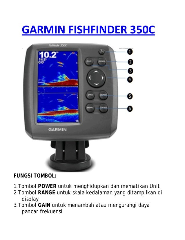 Cara Penggunaan Garmin Fishfinder 350c