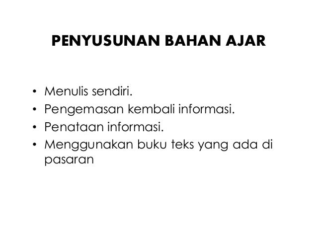 Cara Penyusunan Bahan Ajar Cetak Cecep Kustandi