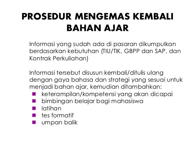 Cara Penyusunan Bahan Ajar Cetak Cecep Kustandi