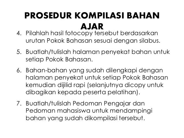Cara Penyusunan Bahan Ajar Cetak Cecep Kustandi