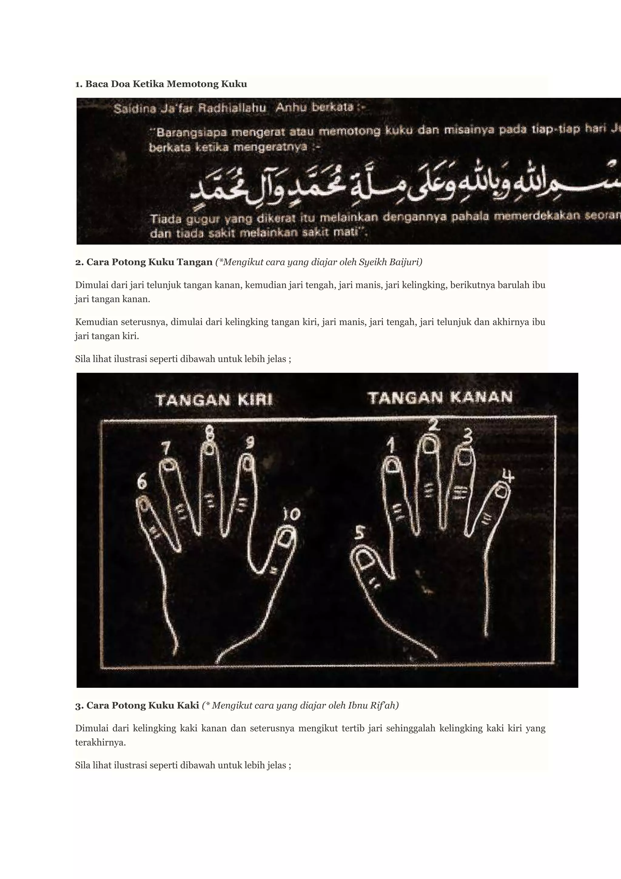 Cara potong kuku | PDF