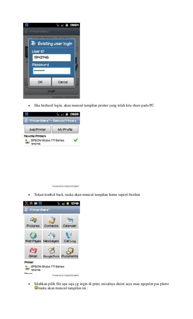 Cara print files document dari hp android ke printer 