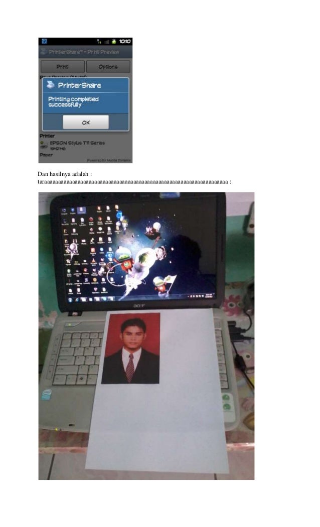 Cara print files document dari hp android ke printer 