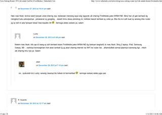 Cara setting router tp link untuk fast net (firstmedia) - subarkah | PDF
