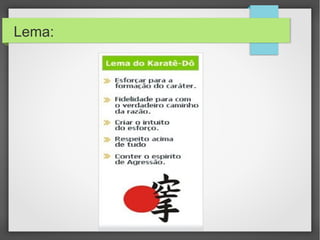 •Uniforme do Caratê (Kimono)
 