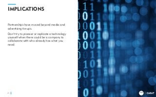 TRENDS
2018
IMPLICATIONS
Partnerships have moved beyond media and
advertising tie-ups.
Don’t try to pioneer or replicate a technology
yourself when there could be a company to
collaborate with who already has what you
need.
25
TRENDS
2018
 