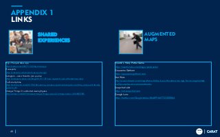 TRENDS
2018
TRENDS
2018
APPENDIX 1
LINKS
45
HQ – The quiz show app
http://fortune.com/2017/11/22/hq-trivia-app/
Houseparty
https://netsanity.net/what-is-house-party-app/
Instagram – ask a friend to join you live
https://instagram-press.com/blog/2017/11/21/new-request-to-join-a-friends-live-video/
YouTube Uptime
https://techcrunch.com/2017/06/26/uptime-youtubes-experimental-app-for-watching-videos-with-friends-
opens-to-all/
Stranger Things 2’s estimated viewing figures
http://variety.com/2017/tv/news/stranger-things-season-2-ratings-nielsen-1202605585/
Niantic’s Harry Potter Game
https://nianticlabs.com/blog/wizardsunite/
Gruesome Gotham
https://gruesomegotham.com
Star Wars
http://www.starwars.com/news/force-friday-ii-use-the-star-wars-app-for-an-augmented-
reality-surprise-at-iconic-landmarks
Snapchat’s Art
https://art.snapchat.com
Google Lens
https://twitter.com/Google/status/864891667723300864
SHARED
EXPERIENCES
AUGMENTED
MAPS
 