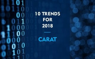 10 TRENDS
FOR
2018
CARAT
 