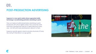 Supponor is a new sports media whose augmented reality
technology is revolutionising perimeter advertising in sports.
They...