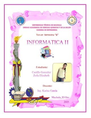 Caratula Informatica II