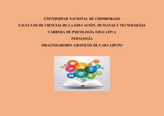 UNIVERSIDAD NACIONAL DE CHIMBORAZO
FACULTAD DE CIENCIAS DE LA EDUCACIÓN, HUMANAS Y TECNOLOGÍAS
CARRERA DE PSICOLOGÍA EDUCATIVA
PEDAGOGÍA
ORAGNIZADORES GRÁFICOS DE CADA GRUPO
 