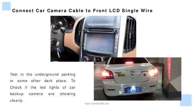 Car backup camera installation instruction
