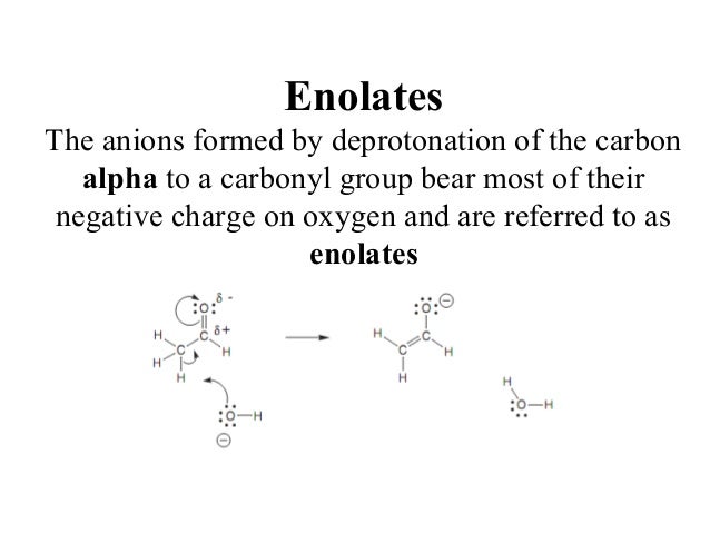 What is an enolate ion?