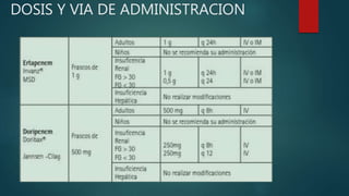 DOSIS Y VIA DE ADMINISTRACION
 