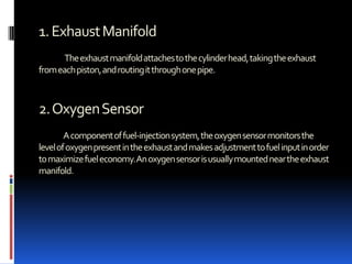 3. Power stroke                            As the piston nears the top of  the cylinder, the spark plug fires and ignites the compressed air and fuel. The force of ignition drives the piston back down into the cylinder again, turning the crankshaft..