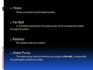 Your exhaust system carries away the gasses created by engine combustion. The whole system consist of five components:Exhausted ManifoldOxygen SensorCatalytic ConverterMufflerExhaust PipeYour  Car’s  Exhaust  System