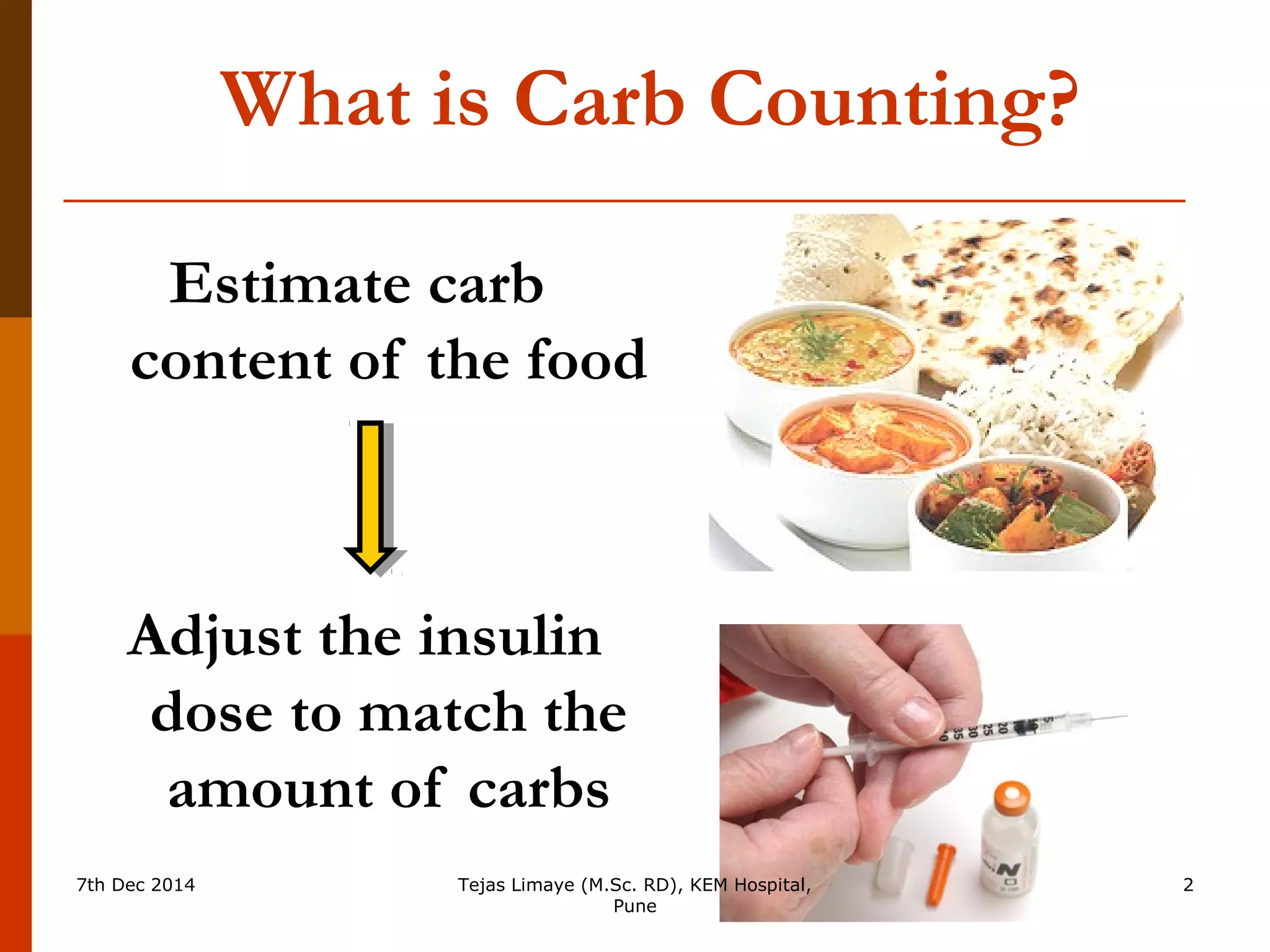 Carbohydrate Counting for insulin dose adjustment | PPT - Carbohydrate Counting For Insulin Resistant Individuals