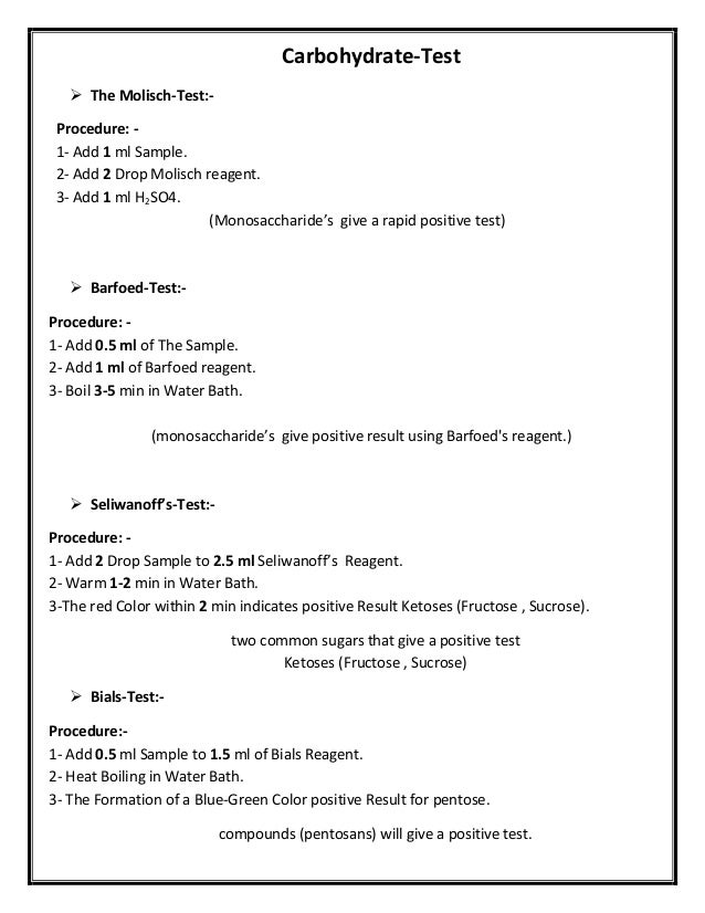 Carbo Hydraite Test Amino Acid Test