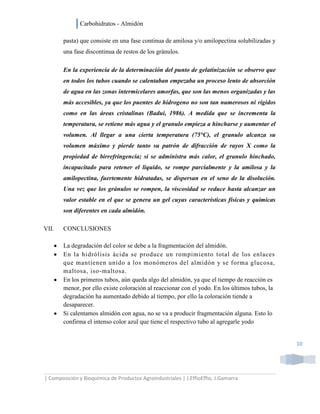 Carbohidratos   almidon