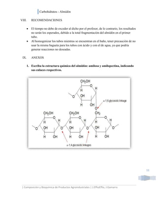 Carbohidratos   almidon