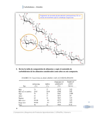 Carbohidratos   almidon