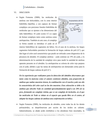 Carbohidratos   almidon