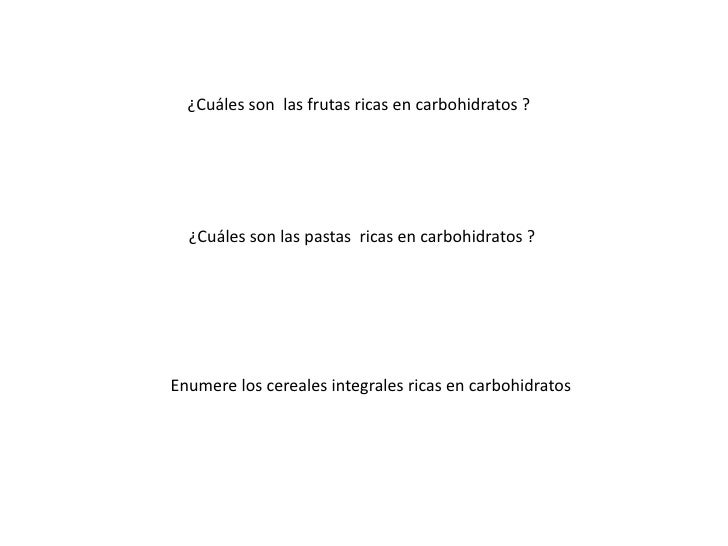 Carbohidratos complejos Carbohidratos complejos