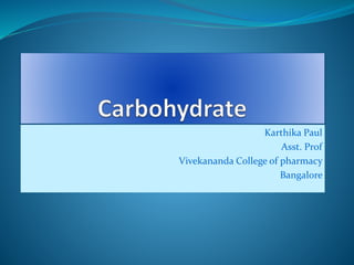 Karthika Paul
Asst. Prof
Vivekananda College of pharmacy
Bangalore
 