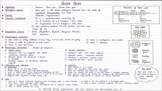 Pharmacognosy of crude drugs in carbohydrates