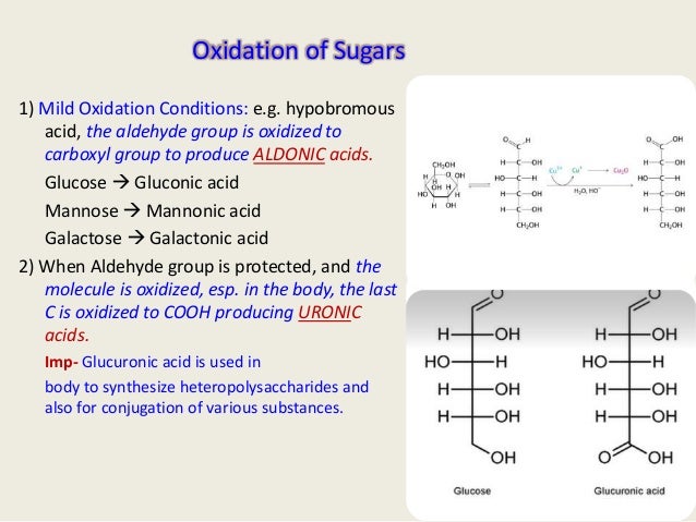 Tests determining oxidizing glucose