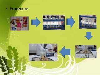 • Procedure
 