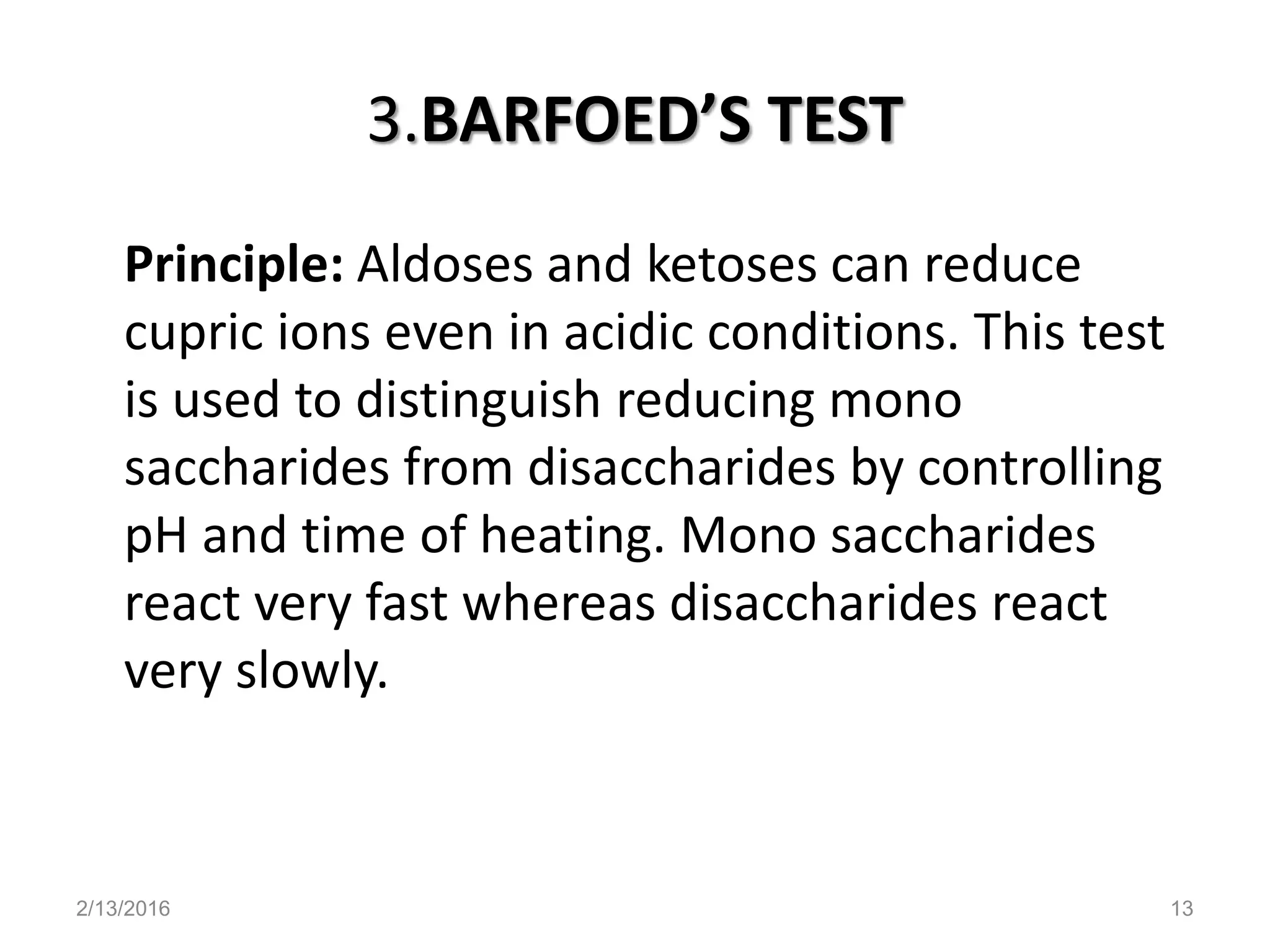Carbohydrates analysis | PPTX