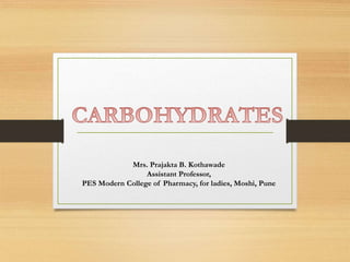 Mrs. Prajakta B. Kothawade
Assistant Professor,
PES Modern College of Pharmacy, for ladies, Moshi, Pune
 