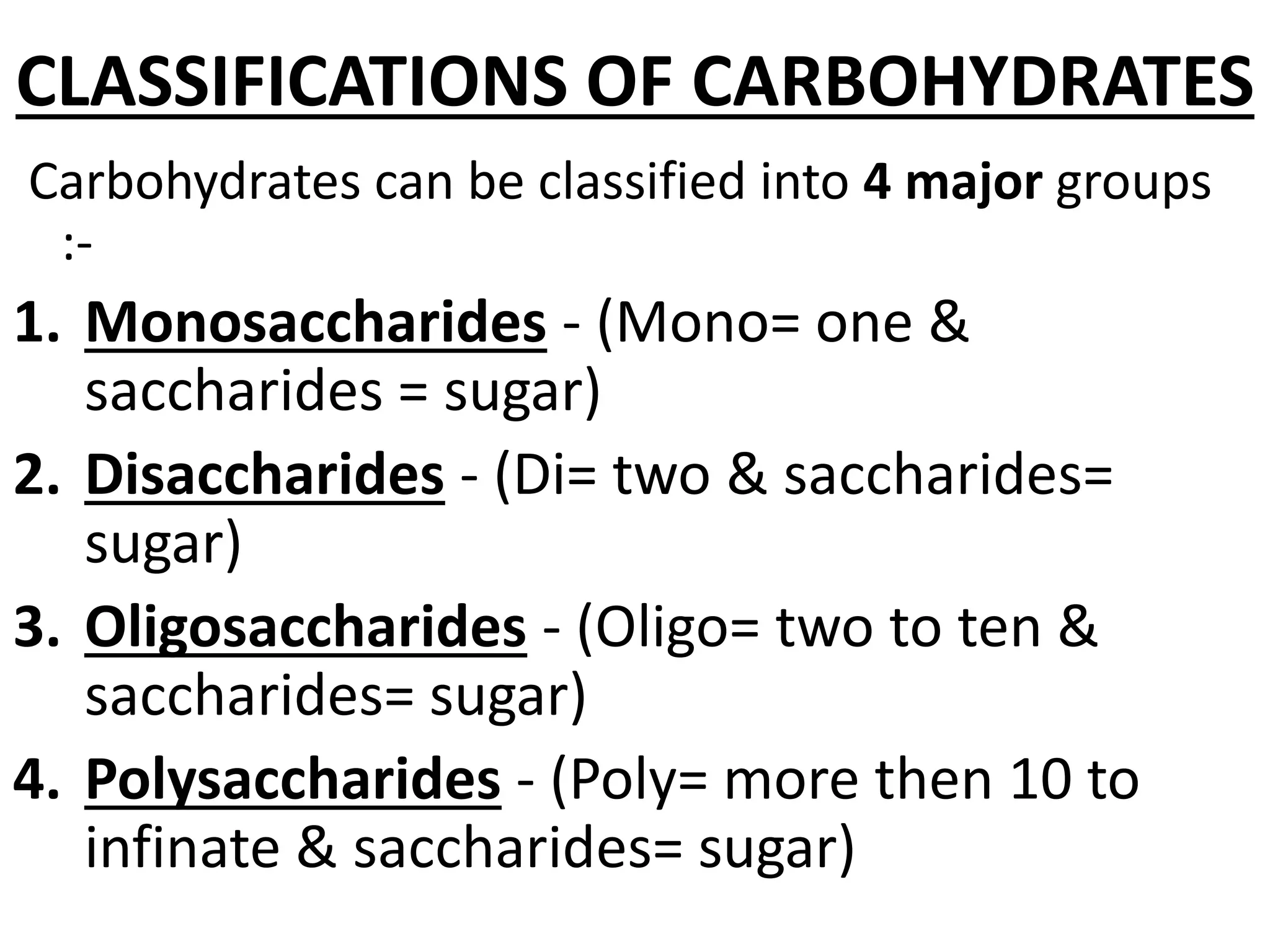 Carbohydrates (chapter 1) | PPTX