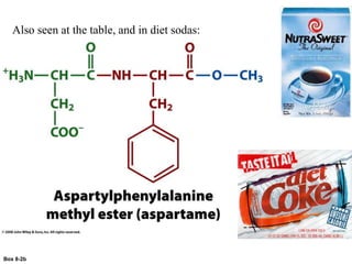 Box 8-2b
Also seen at the table, and in diet sodas:
 