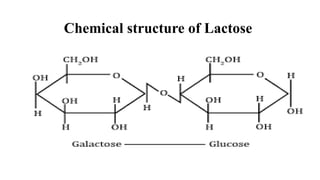 Chemical structure of Lactose
 