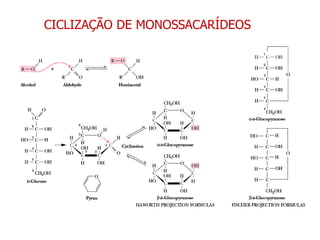 CICLIZAÇÃO DE MONOSSACARÍDEOS
 