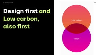 1508
Design first and
Low carbon,
also first
02 Design approach
 