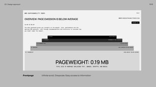 1508
02 Design approach
Frontpage Infinite scroll. Greyscale. Easy access to information
 