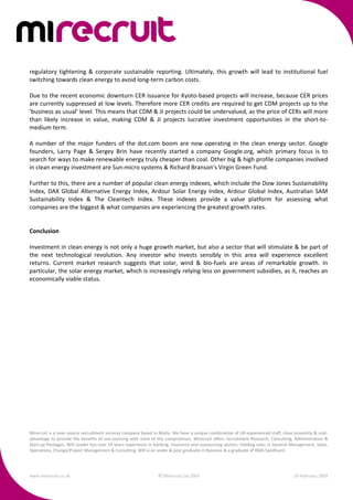 Carbon Market Forecast