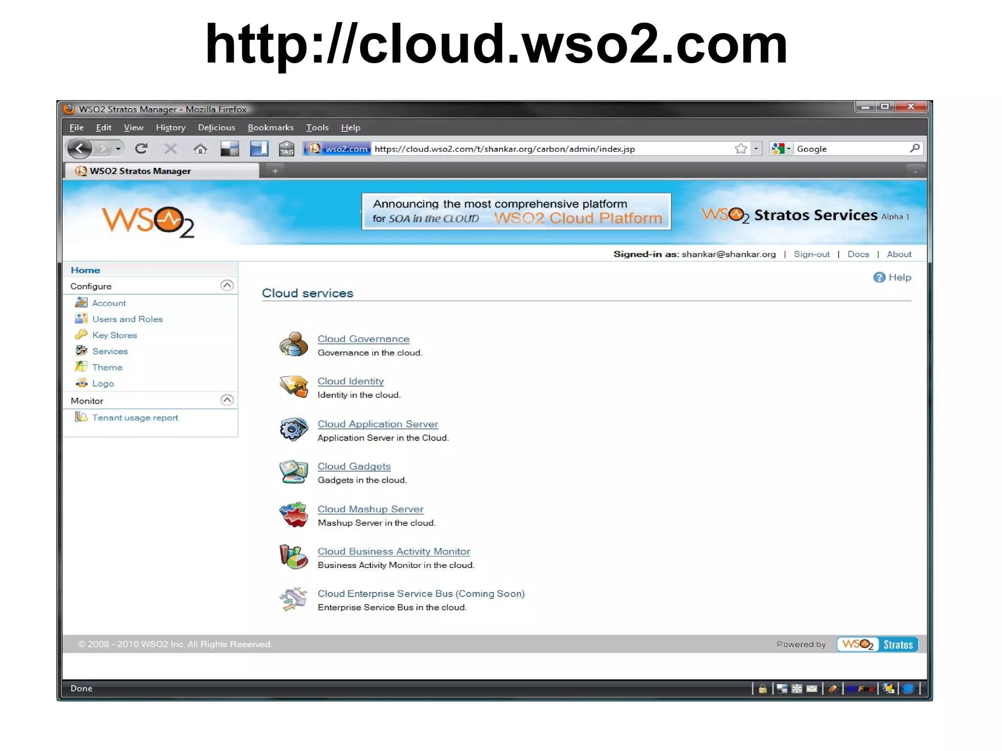http://cloud.wso2.com
 