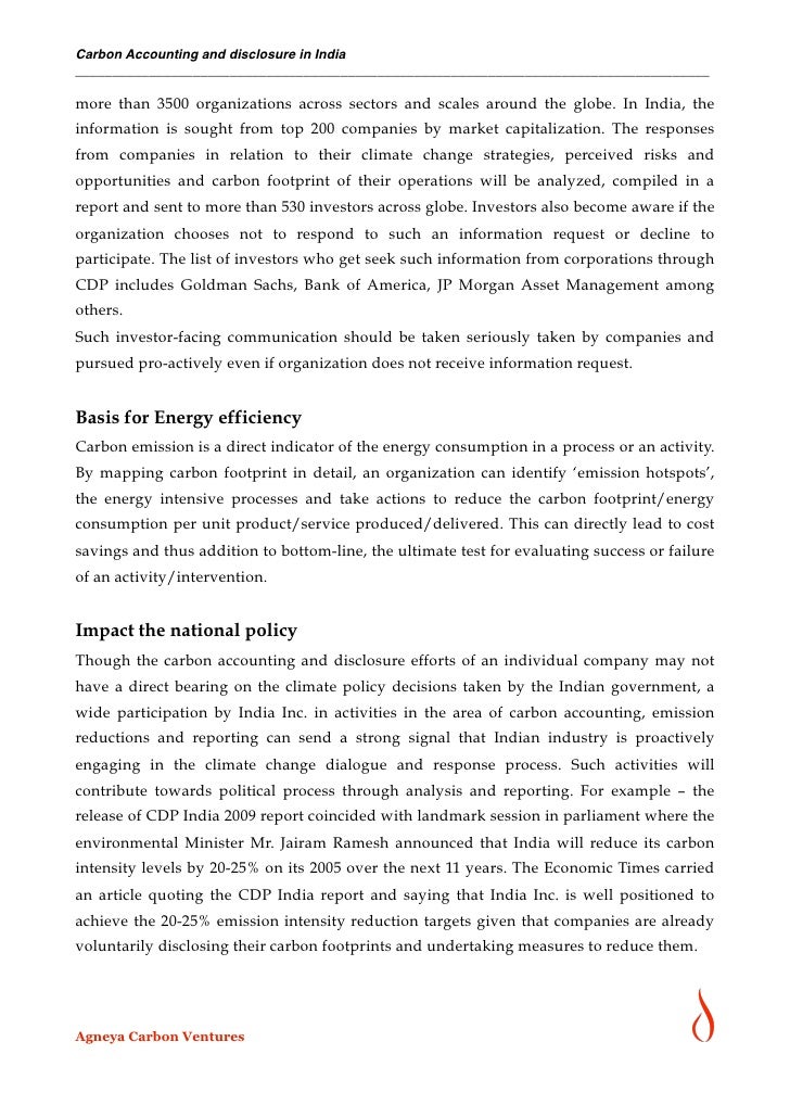 Carbon Accounting In India
