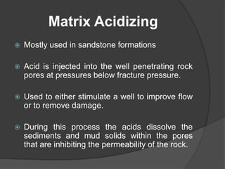 Carbonate Acidizing & design 142 | PPTX